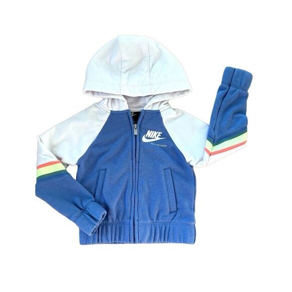 Nike Royal Pulse Zip Front Hoodie Jacket Size Unisex 3T - Picture 1 of 11